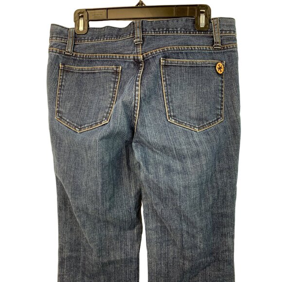 Tory Burch Womens Bootcut Jeans Size 28 Blue Classic GUC 7537 Stretch Mid Rise - Picture 6 of 11